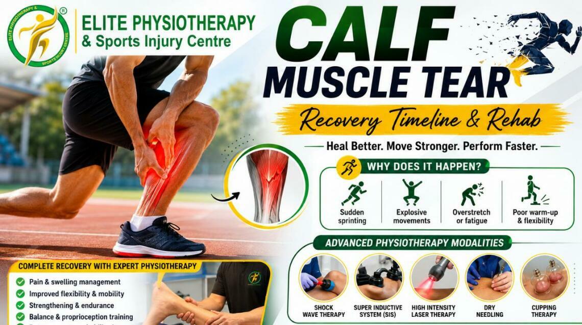 Calf Muscle Tear: Recovery Timeline, Physiotherapy & Complete Rehabilitation Guide