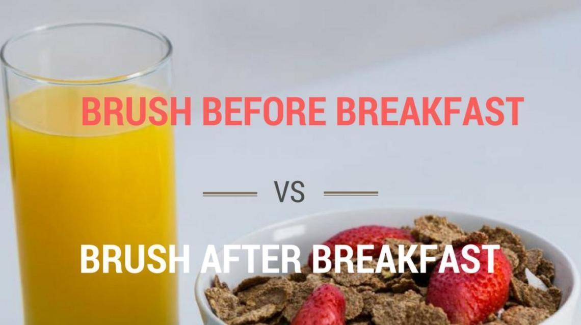 Do You Brush Your Teeth Before Breakfast or After?