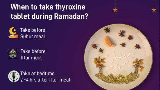 When to Take Thyroxine Tablet During Ramadan?