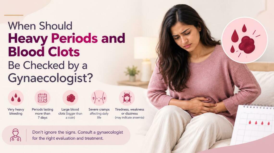 When Should Heavy Periods and Blood Clots Be Checked by a Gynaecologist?