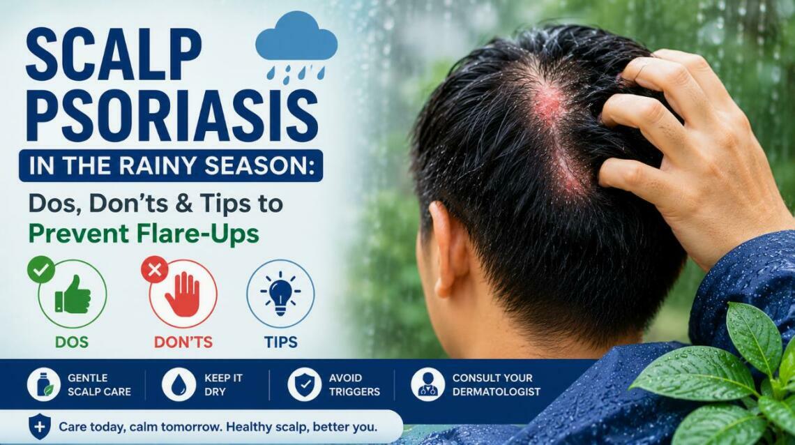 Scalp Psoriasis in the Rainy Season: Dos, Don'ts & Tips to Prevent Flare-Ups