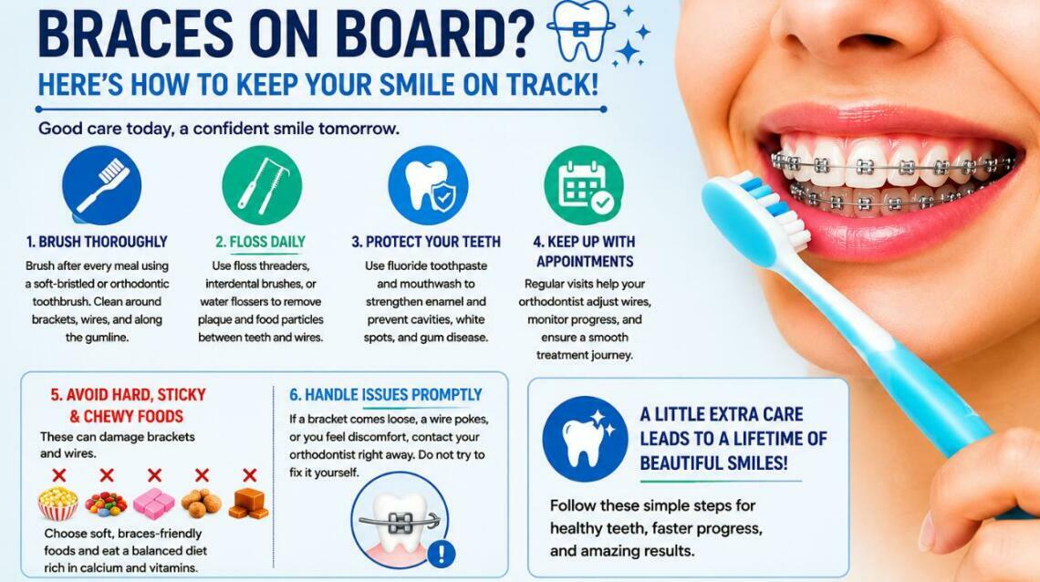 Braces on Board? Here's How to Keep Your Smile on Track!