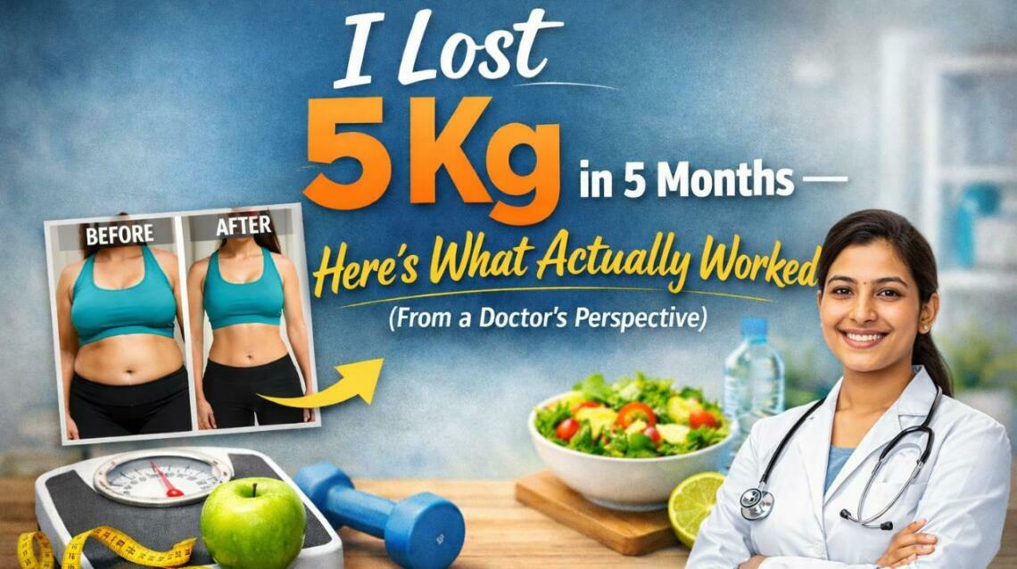 I Lost 5 Kg in 5 Months — Here’s What Actually Worked (From a Doctor’s Perspective)