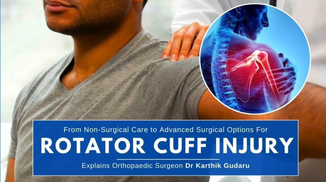Rotator Cuff Injury Non-Surgical Care to Advanced Surgical Options by Dr Karthik Gudaru
