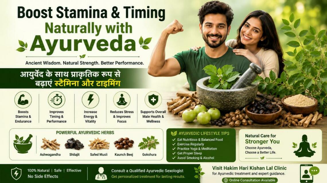 Boost Stamina & Timing Naturally With Ayurveda Clinic in Delhi