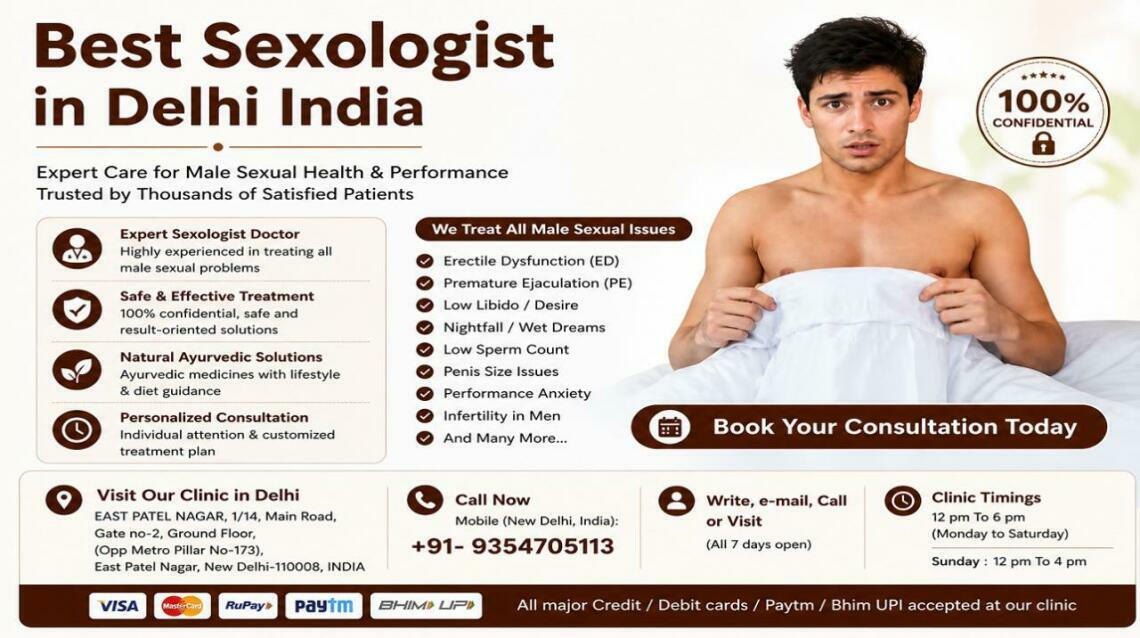 Best Sexologist Dr in Delhi for Male Sexual Issues