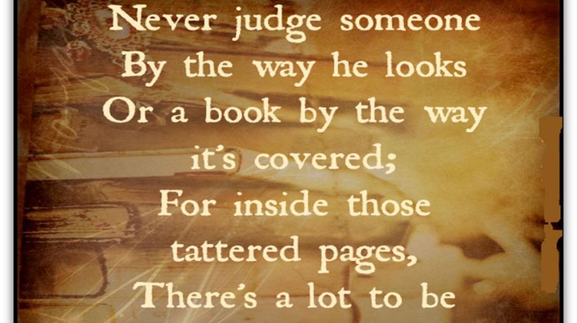 Never Judge a Book by Its Cover!