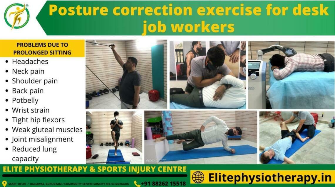 Posture Correction Exercise for Desk Job Workers