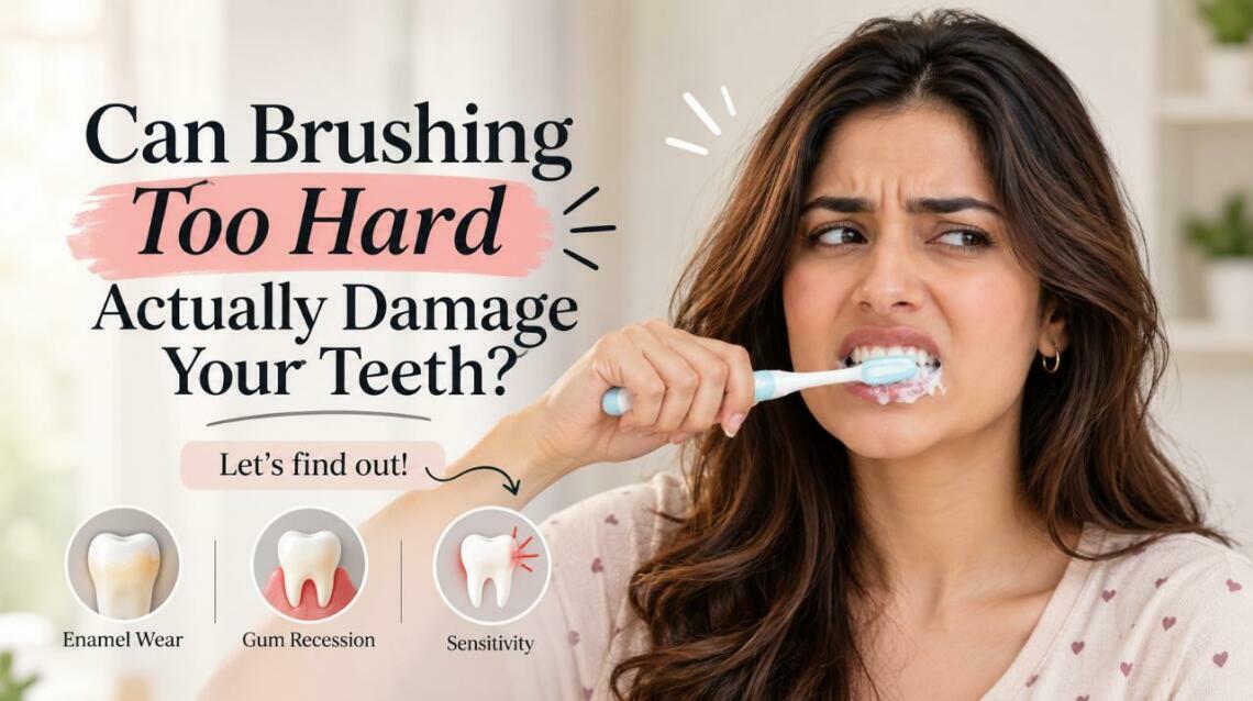 Can Brushing Too Hard Actually Damage Your Teeth?