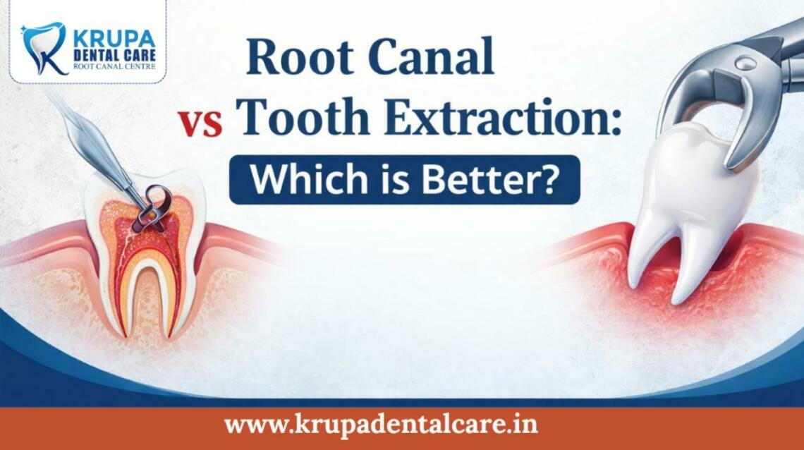 Root Canal vs Tooth Extraction: Which Is Better? | Krupa Dental Care |