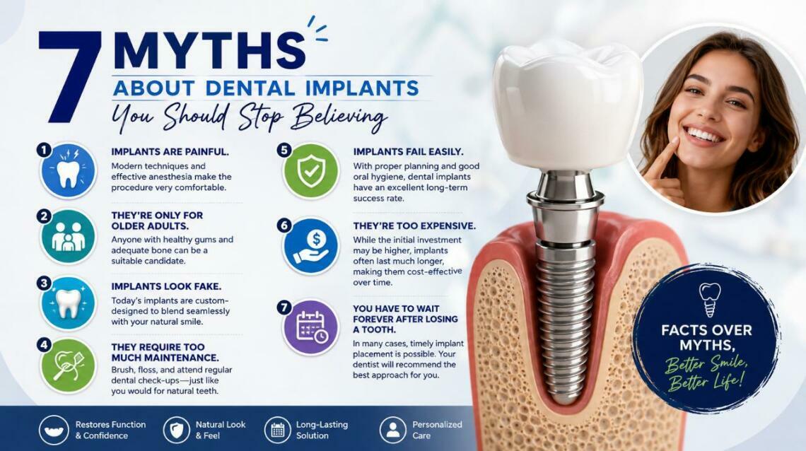 7 Myths About Dental Implants You Should Stop Believing