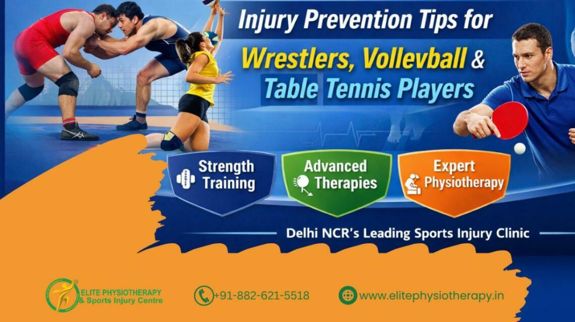Stay Game-Ready: Injury Prevention Tips for Wrestlers, Volleyball & Table Tennis Players