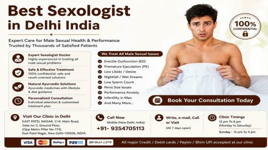 Best Sexologist Dr in Delhi for Male Sexual Issues