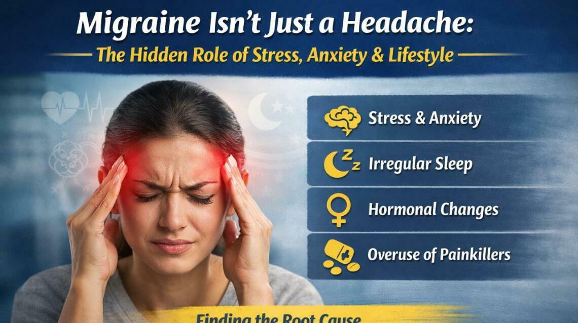 Migraine Isn’t Just a Headache: The Hidden Role of Stress, Anxiety & Lifestyle