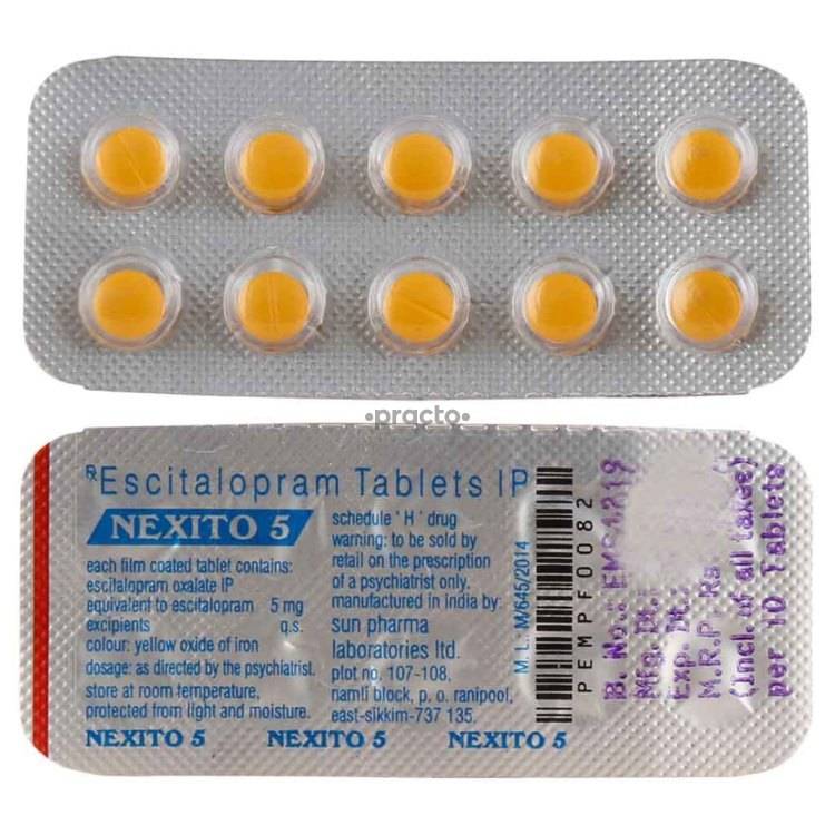 nexito 5 mg tablet uses dosage side effects composition more