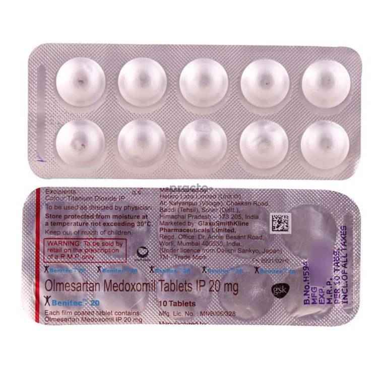 benitec 20 mg tablet uses dosage side effects composition