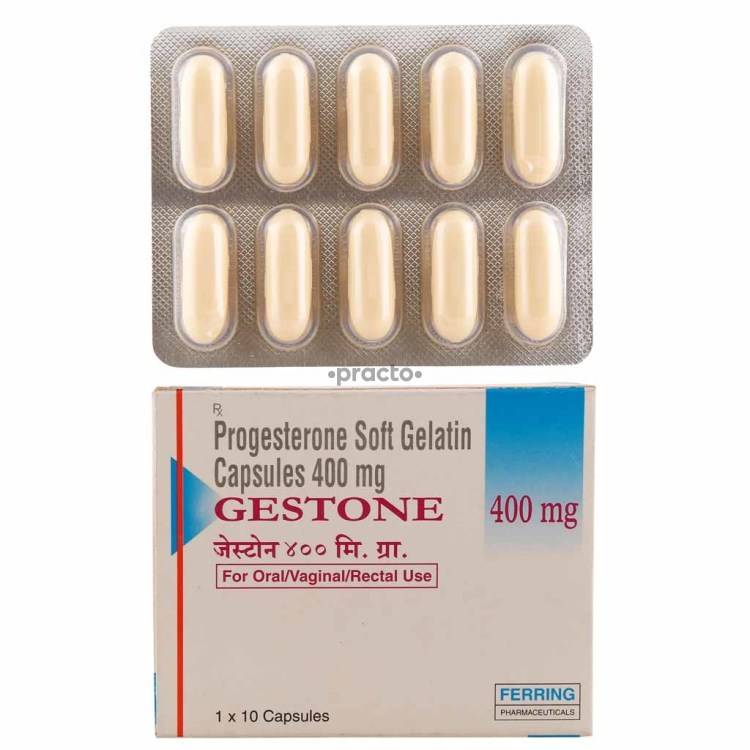 gestone 400 mg capsule uses dosage side effects price