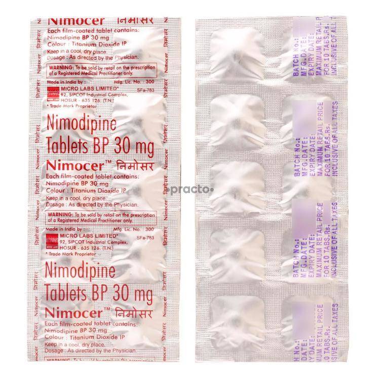 Nimotop Tablets 30 Mg