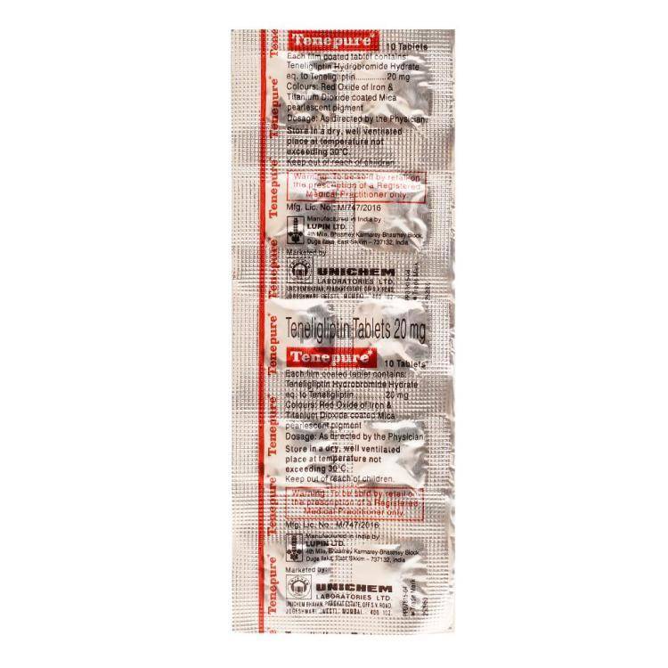 Tenepure 20 Mg Tablet Uses Dosage Side Effects Price