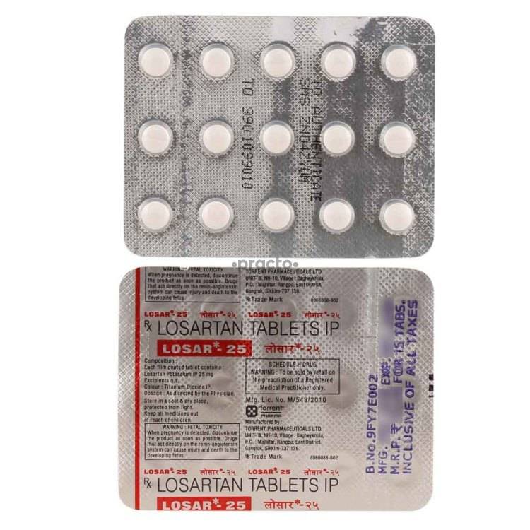 losar 25 mg tablet