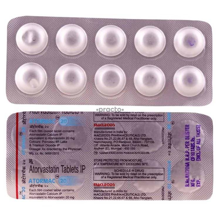 atormac 20 mg tablet uses dosage side effects price