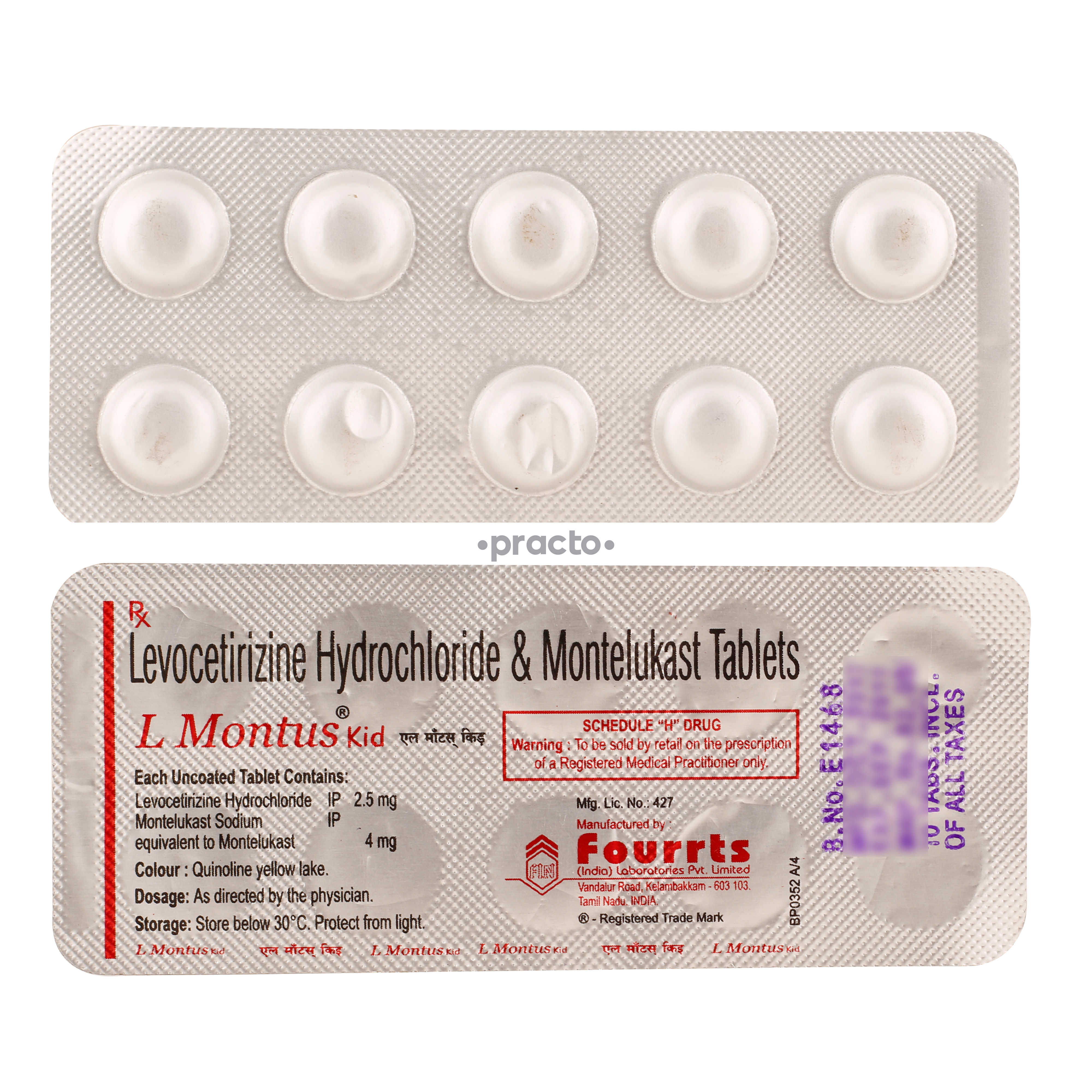 L Montus Kid Tablet by FOURRTS INDIA LABORATORIES PVT. LTD
