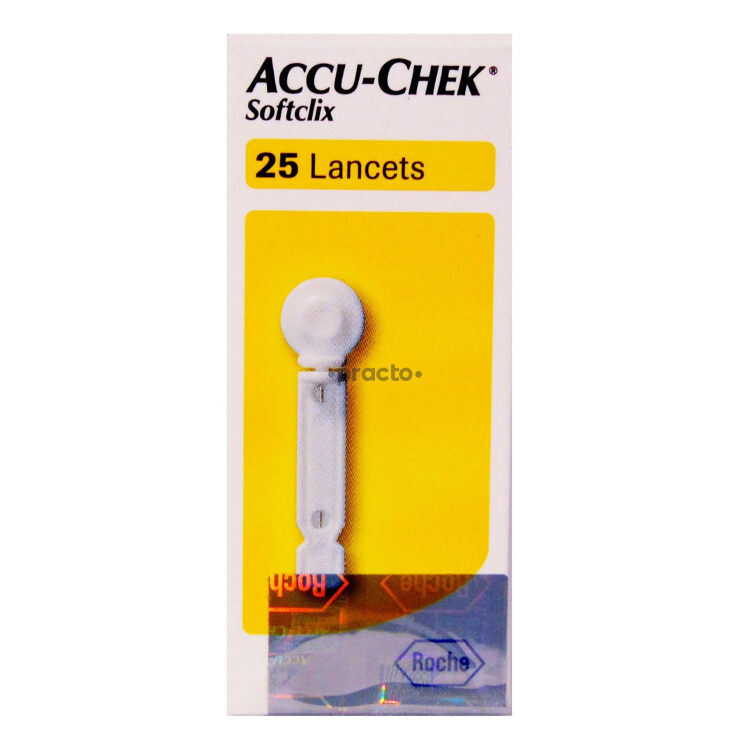 ROCHE LIMITED ACCUCHEK SOFTCLIX LANCETS   25`S