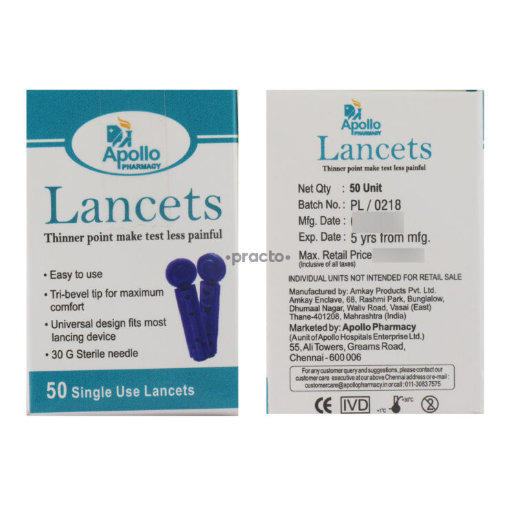 Apollo Pharmacy Apollo Pharmacy Lancets Buy Online at Best Price in India Practo