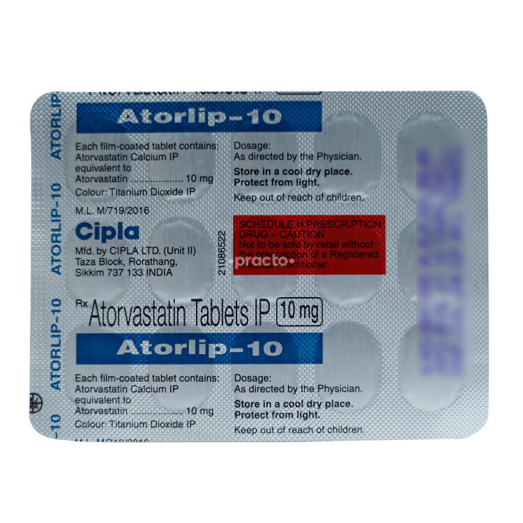 Atorlip 10 MG Tablet - Uses, Dosage, Side Effects, Price, Composition ...