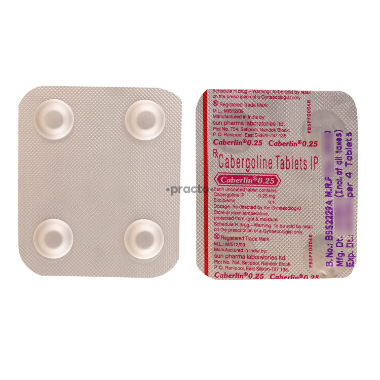 Caberlin 0.25 mg Tablet Uses, Dosage, Side Effects, Price