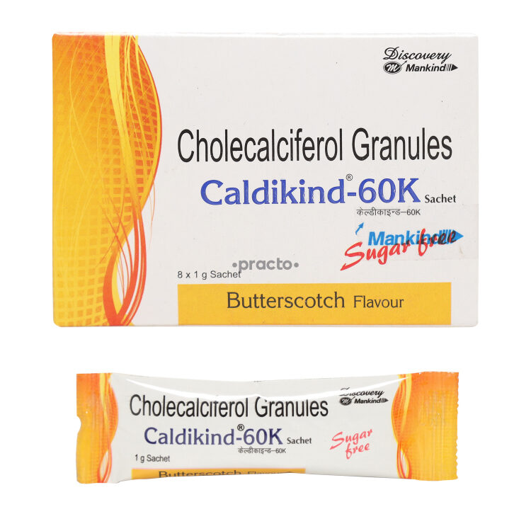 Caldikind 60000 IU Granules Uses, Dosage, Side Effects, Price