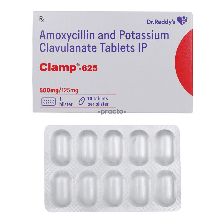 Clamp (500/125 mg) Tablet Uses, Dosage, Side Effects, Price
