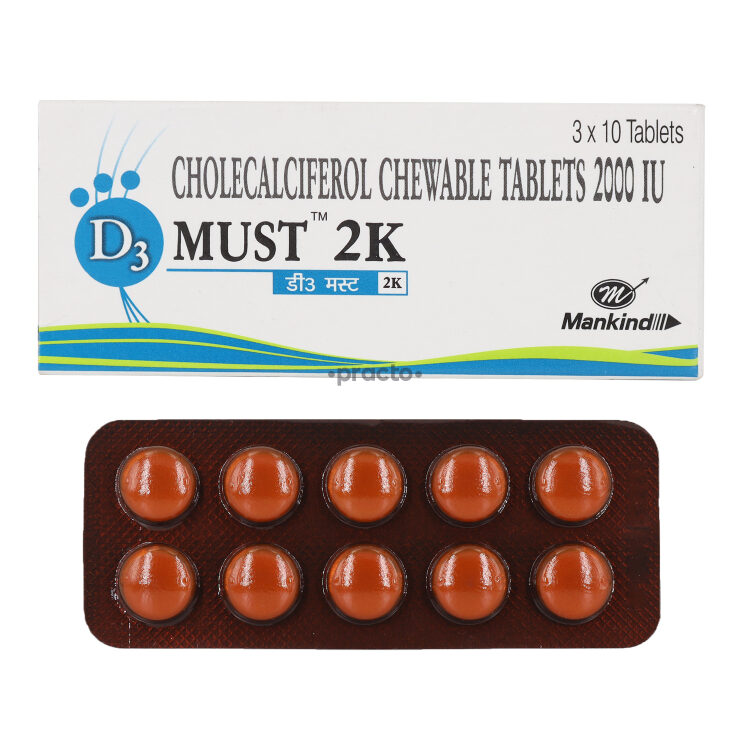 D3 Must 2000 IU Tablet Uses, Dosage, Side Effects, Price, Composition