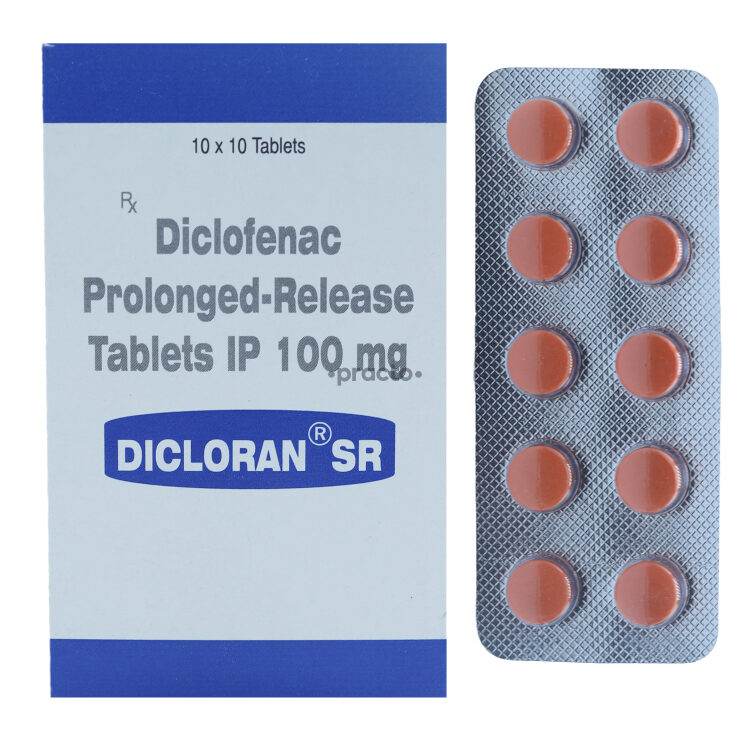 DICLORAN 100 mg TABLET SR - Uses, Dosage, Side Effects, Price ...