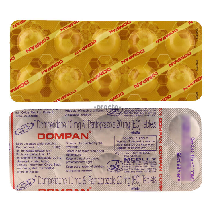 Dompan Tablet - Uses, Dosage, Side Effects, Price, Composition | Practo