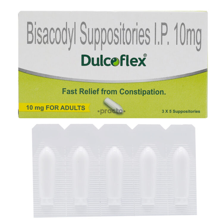 Dulcoflex 10 mg Suppository Uses, Dosage, Side Effects, Price