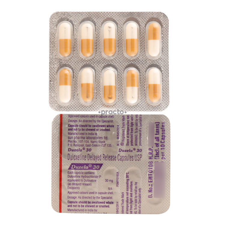 Duzela 30 Mg Capsule Uses Dosage Side Effects Price Composition Practo