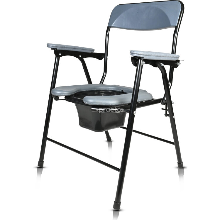 THERYCO HEALTHCARE SOLUTION PVT LTD ENTROS COMMODE CHAIR & BATHING FOLDABLE CHAIR WITH ARMREST AND BACKREST FRONT CUT  C779C 1`S