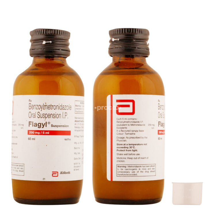 Flagyl 200 MG Suspension Uses, Dosage, Side Effects, Price