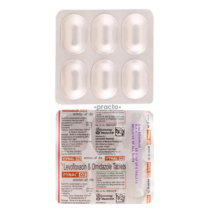 Fynal OZ Tablet - Uses, Dosage, Side Effects, Price, Composition | Practo