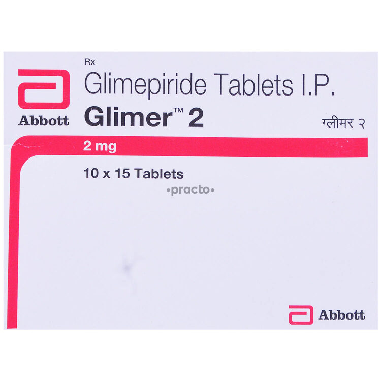 Glimer 2 MG Tablet - Uses, Dosage, Side Effects, Price, Composition | Practo