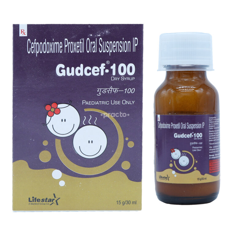 Gudcef 100 MG Syrup Uses, Dosage, Side Effects, Price, Composition