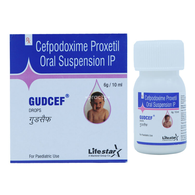 Gudcef 25 MG Drops Uses, Dosage, Side Effects, Price, Composition