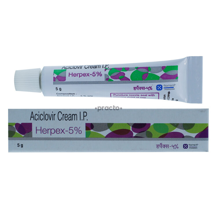 Herpex 5 Cream Uses, Dosage, Side Effects, Price, Composition Practo