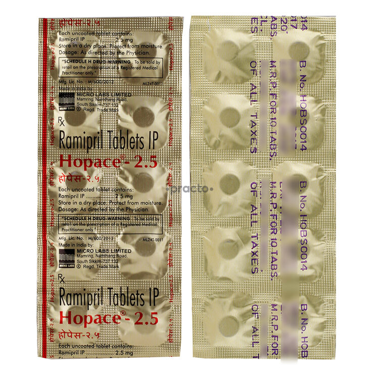 Hopace 2.5 MG Capsule - Uses, Dosage, Side Effects, Price, Composition ...