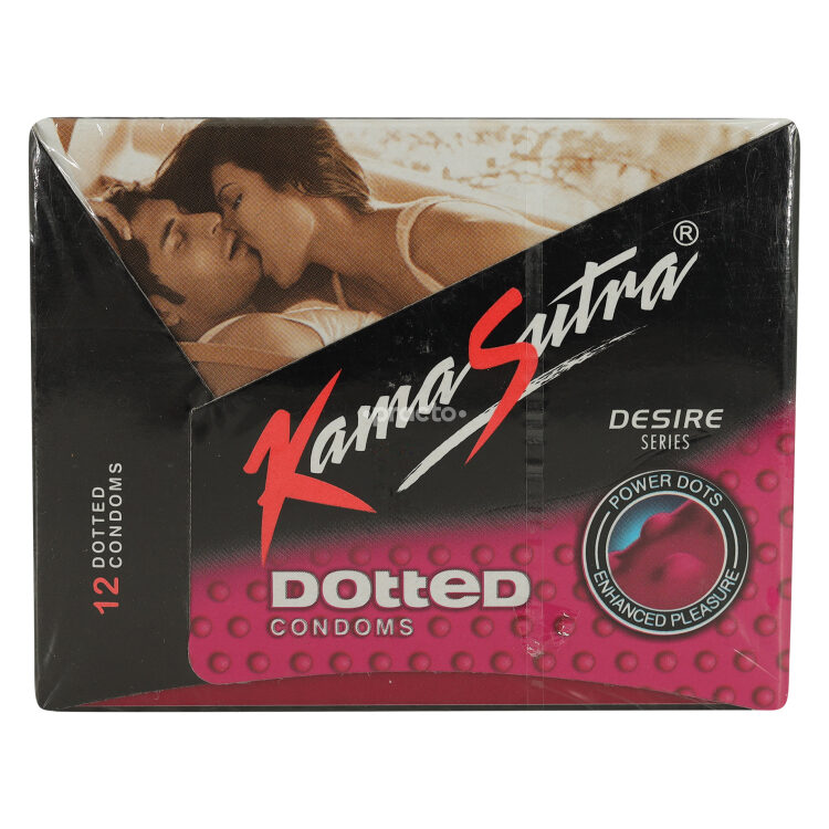 J K ANSELL LTD. KAMASUTRA CONDOMS DOTTED SEXUAL_WELLNESS 12`S