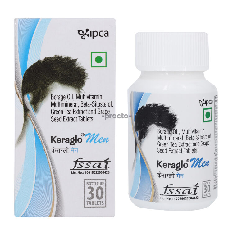 IPCA LABORATORIES (BIONOVA) KERAGLO MEN TABLET    30`S