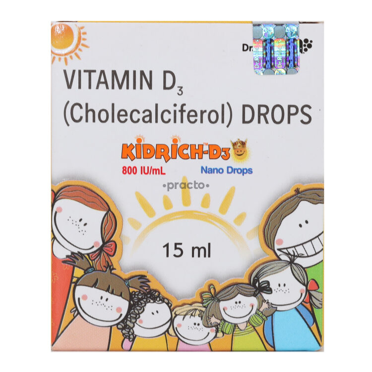 Kidrich D3 800 IU Drops Uses, Dosage, Side Effects, Price