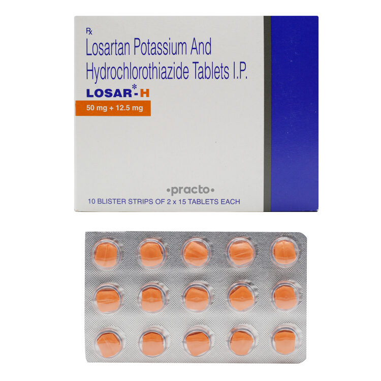 Losar H (12.5/50 mg) Tablet Uses, Dosage, Side Effects, Price