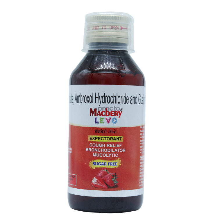 Macbery Levo Expectorant Strawberry Flavour Uses, Dosage, Side